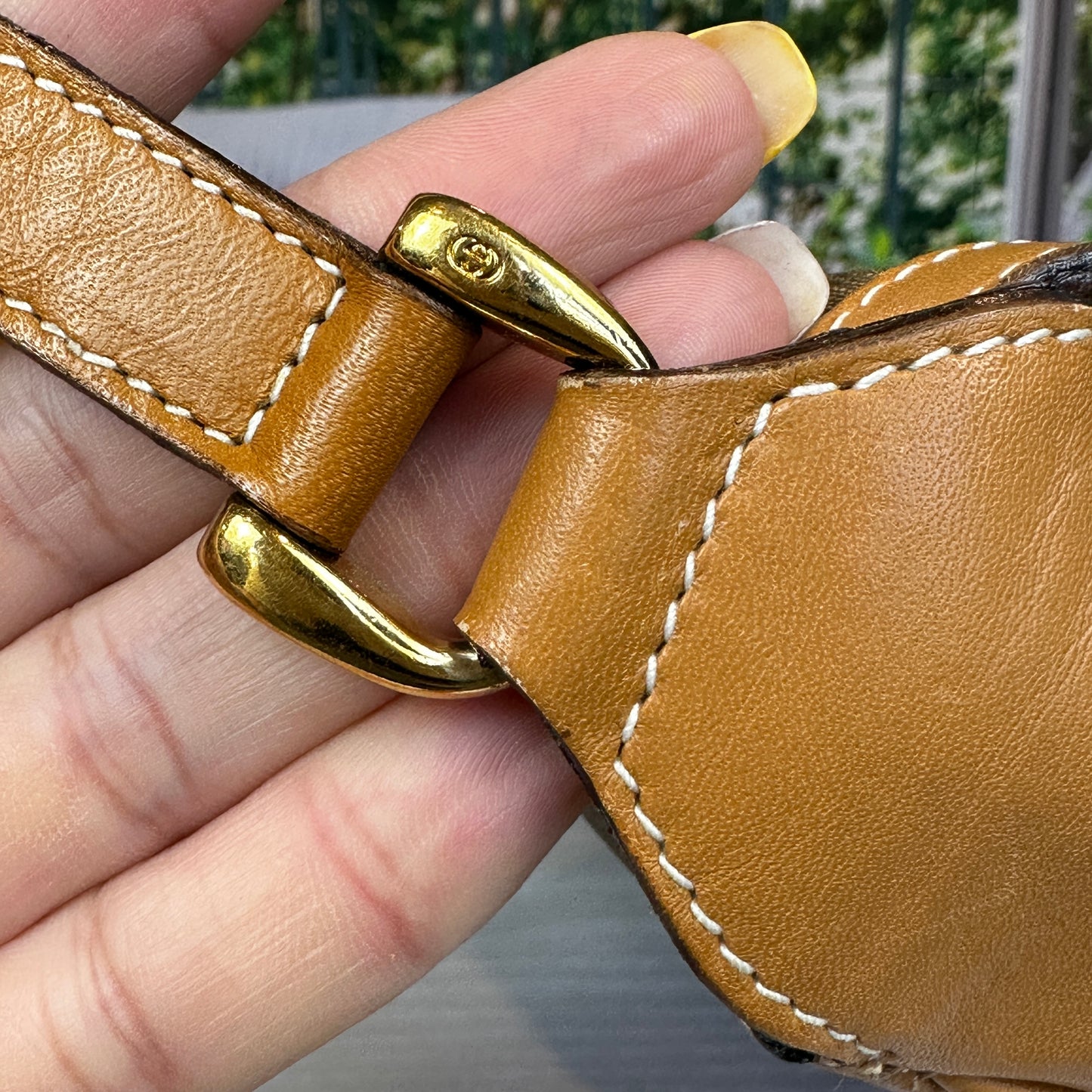 Gucci Micro GG Brown Coated Canvas Flap Crossbody Bag