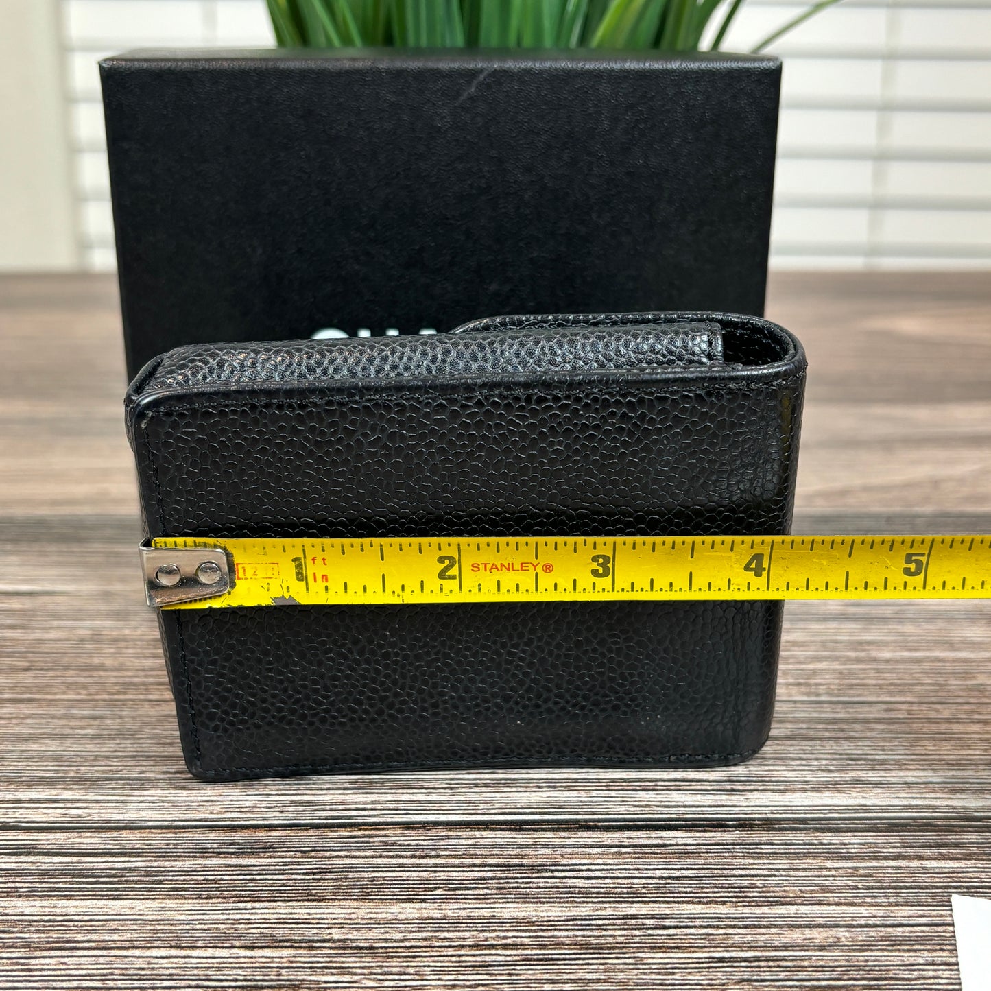 Chanel Vintage Caviar Cigarette Case Black