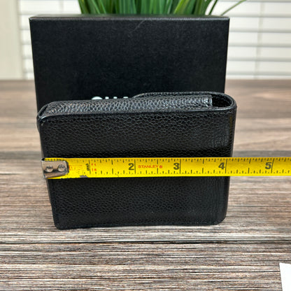 Chanel Vintage Caviar Cigarette Case Black
