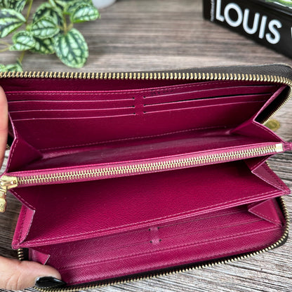 Louis Vuitton Monogram Zippy Wallet Fuchsia