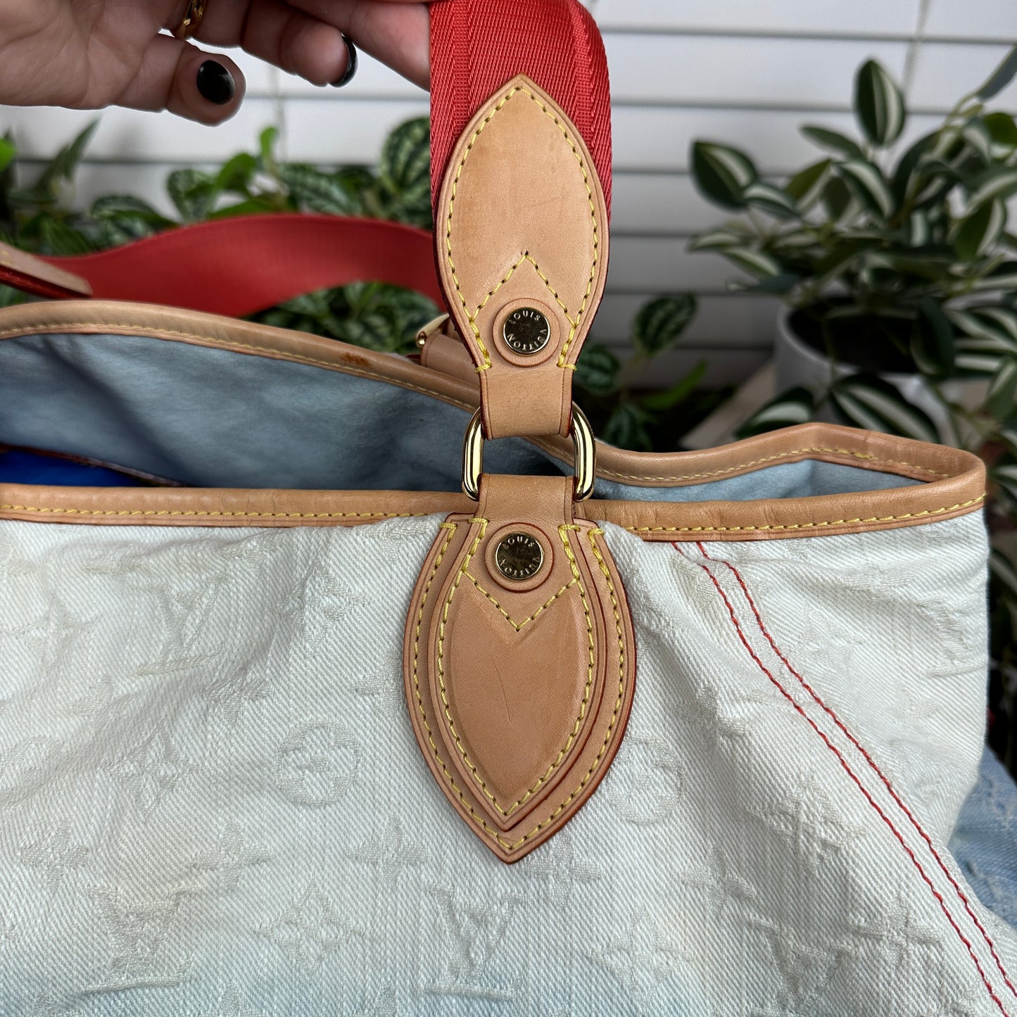 Louis Vuitton Limited Edition Blue Denim Sunlight Bag
