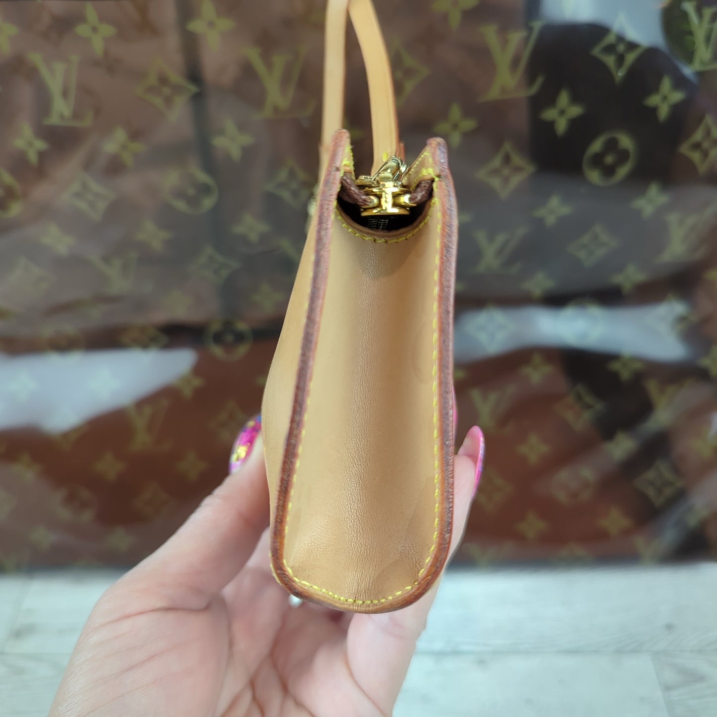 Limited Edition Monogram Vinyl Ambre Cruise Tote Bag