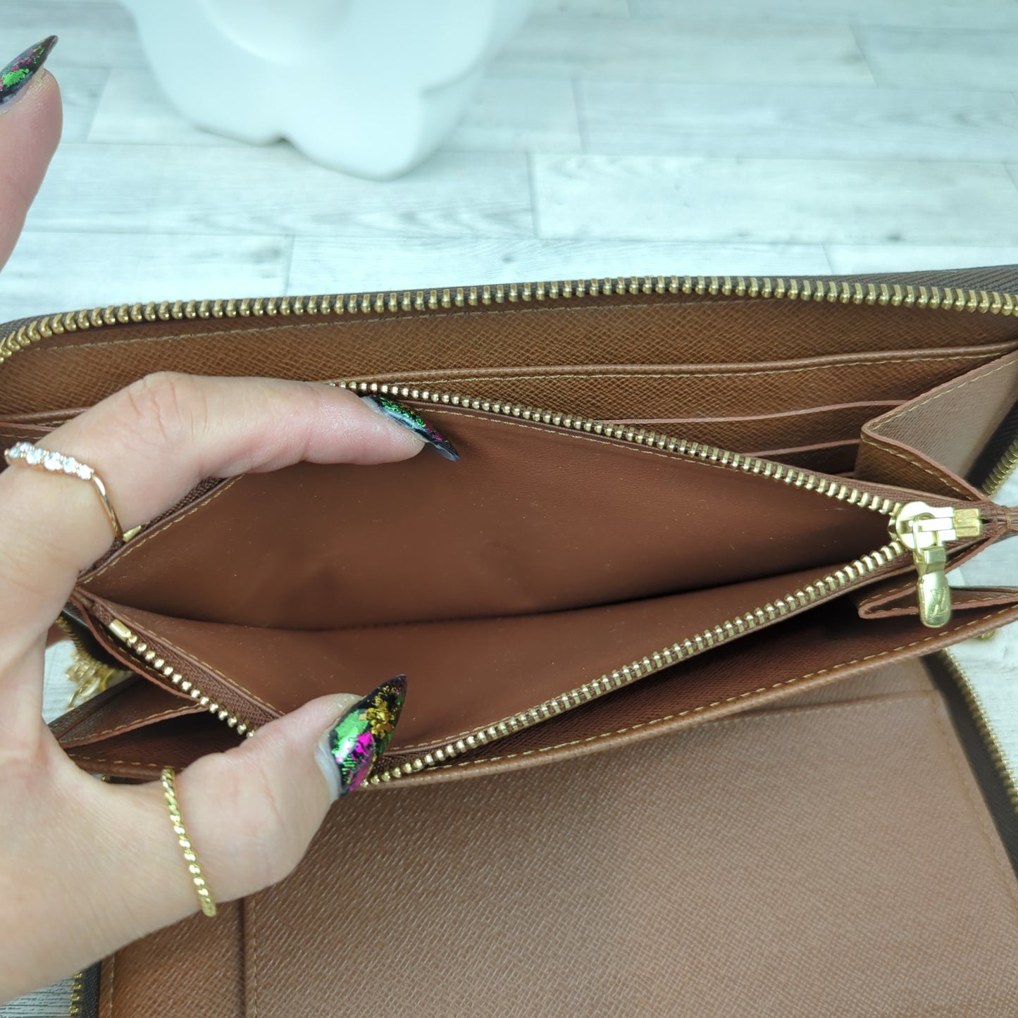 Louis Vuitton Zippy Organizer Wallet WOC Bundle
