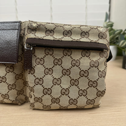 Gucci GG Original Canvas Belt Bag Dark brown