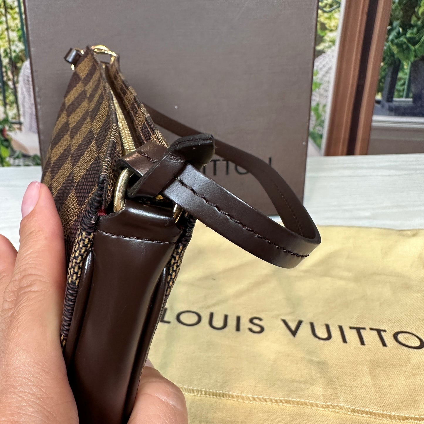 Louis Vuitton Damier Ebene Navona Pochette Accessories