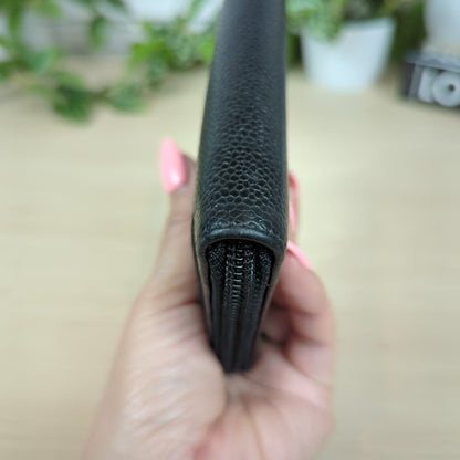 Chanel Caviar Timeless CC Zipped Wallet Black