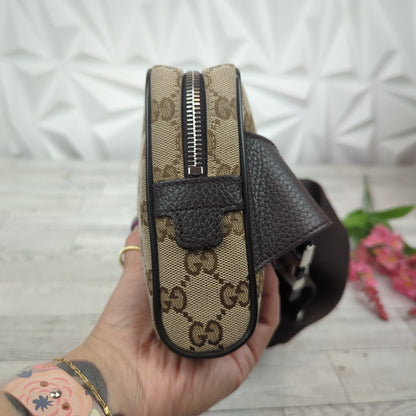 Gucci Original Monogram Belt Bag Dark Brown