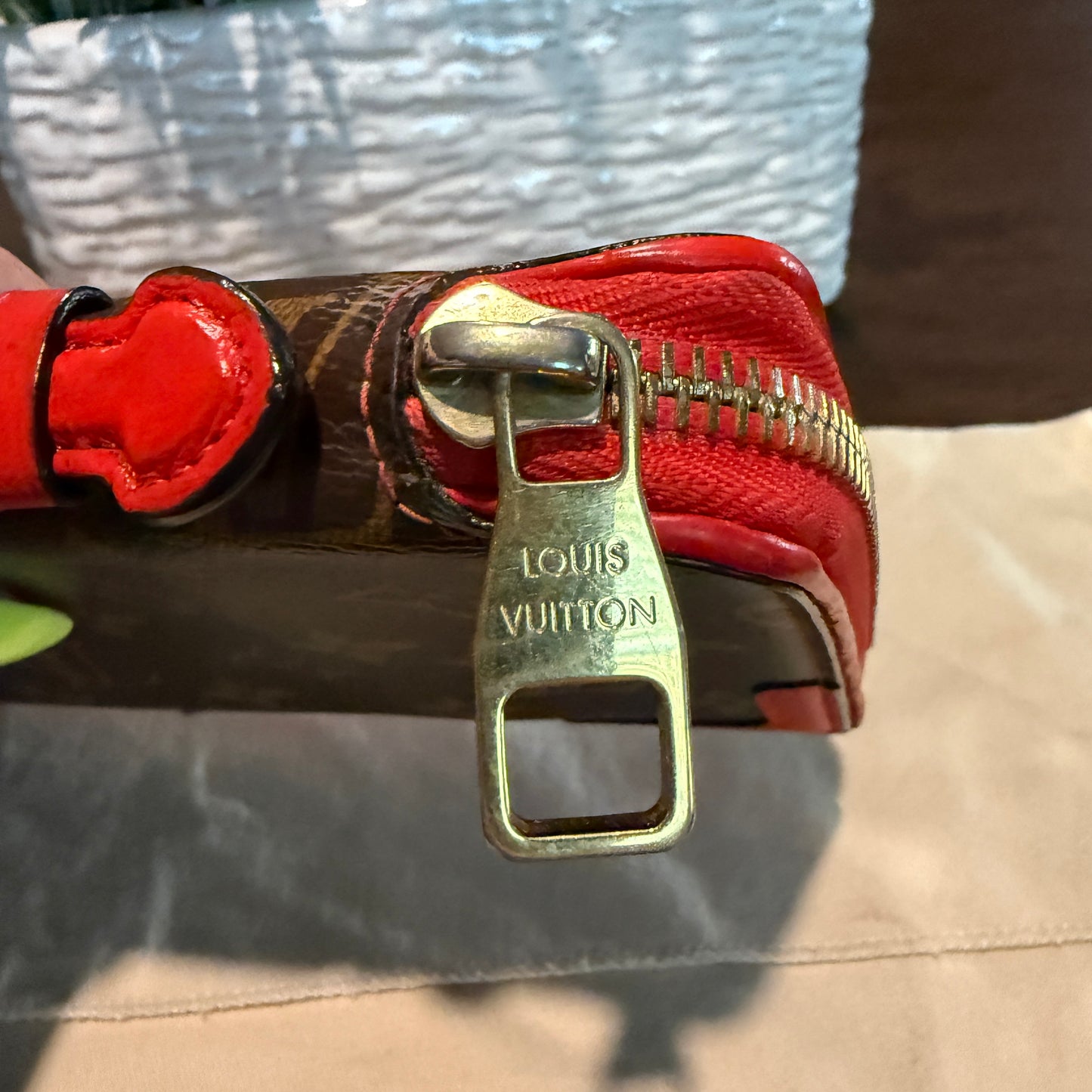 Daily Organizer Clutch Wallet in Cherry Red