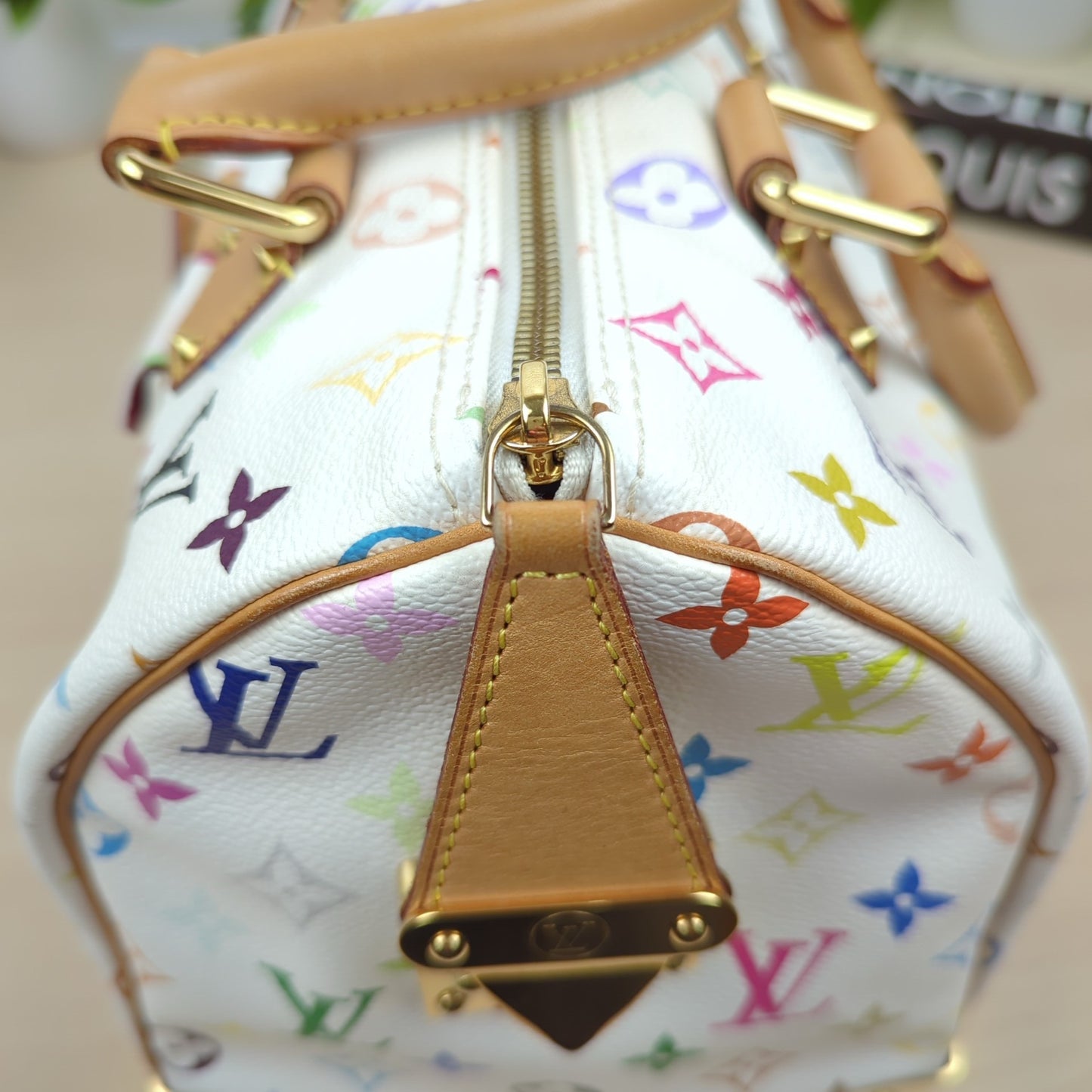 Louis Vuitton Murakami White Multicolor Monogram Speedy 30