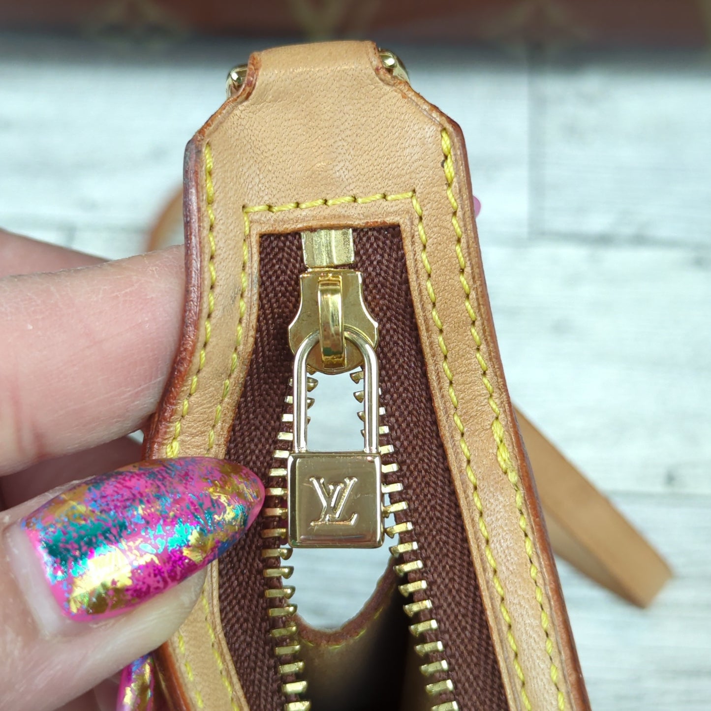 Limited Edition Monogram Vinyl Ambre Cruise Tote Bag