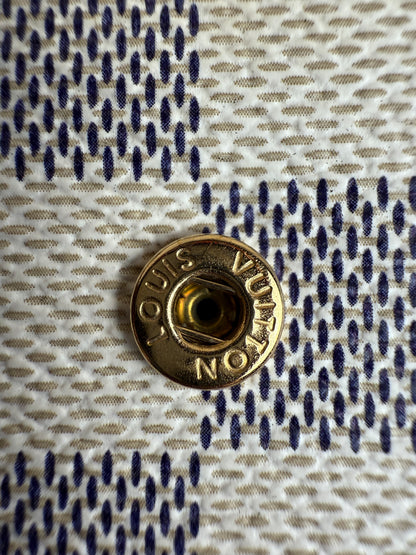 6-Ring Key Holder in Damier Azur