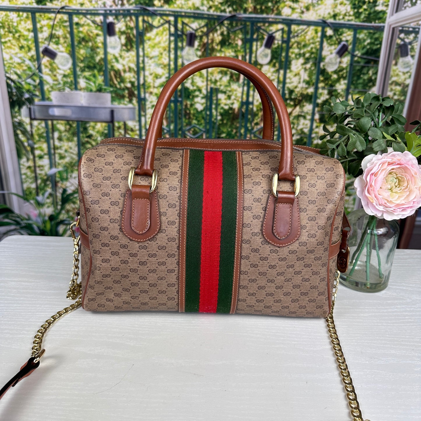 Gucci Vintage Sherryline Boston Bag