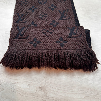 Louis Vuitton Logomania Scarf Brown