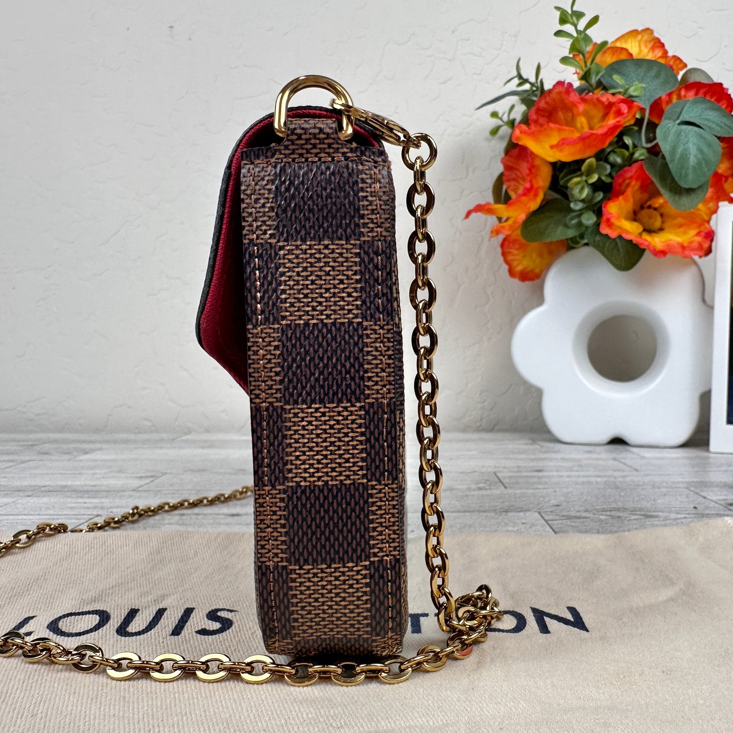 Louis Vuitton Félicie Pochette Damier Ebene