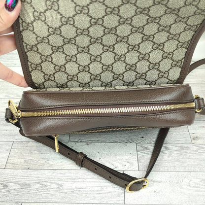 Gucci Embossed Initials Ophidia Shoulder Bag