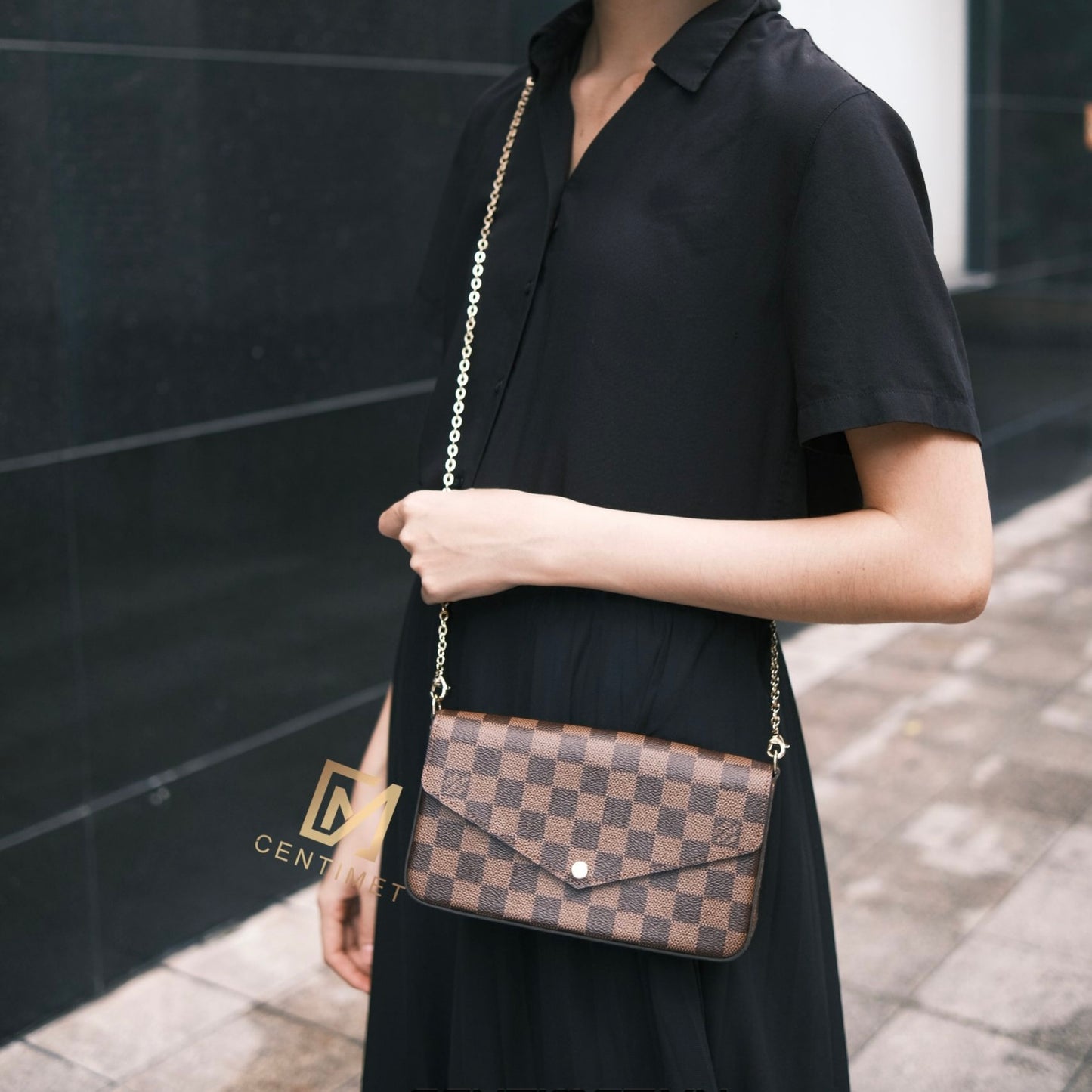 Louis Vuitton Félicie Pochette Damier Ebene