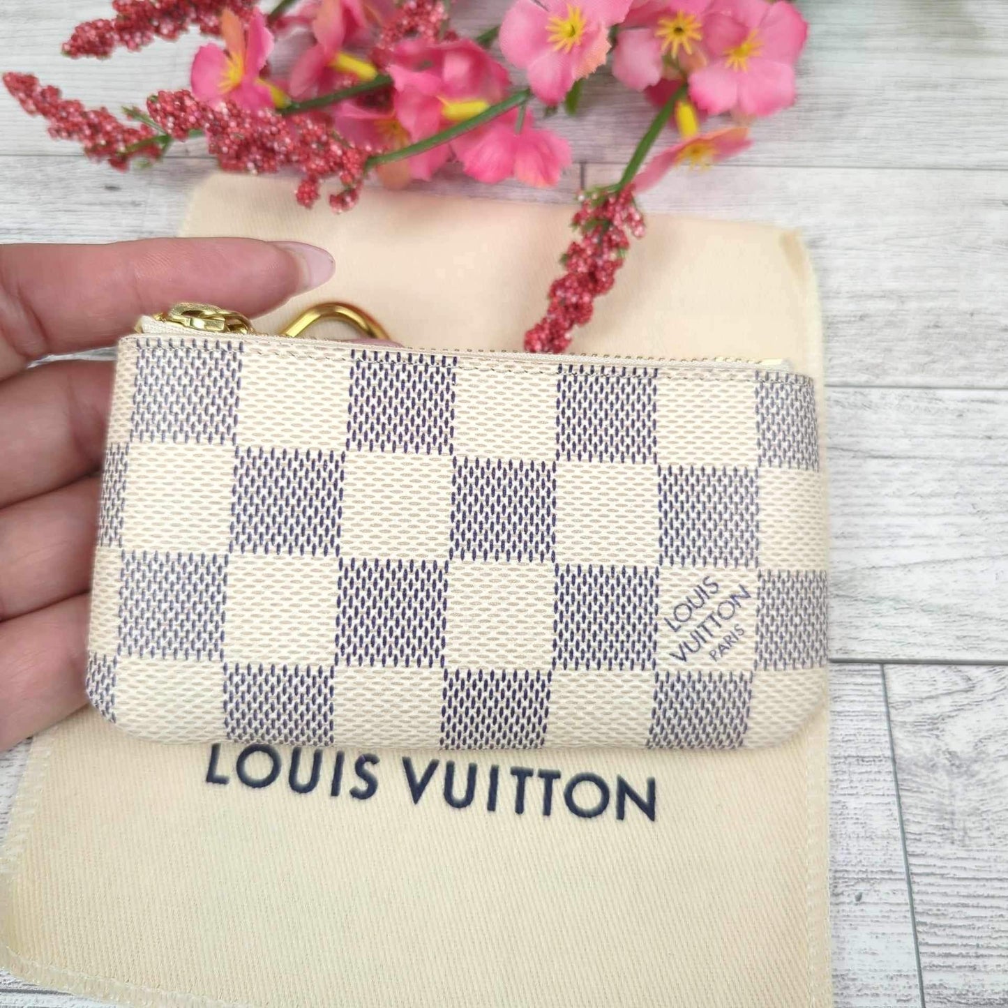 Louis Vuitton Damier Azur Key Cles Pouch
