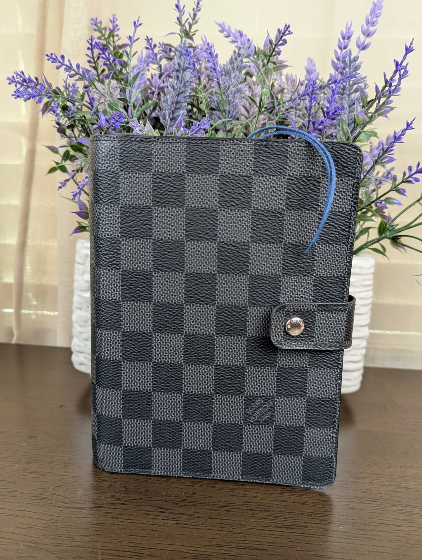 Damier Graphite Medium Ring Agenda