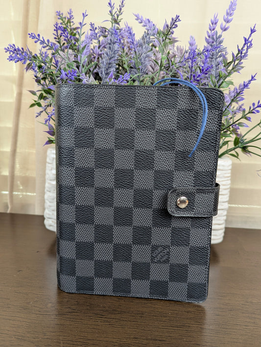 Damier Graphite Medium Ring Agenda