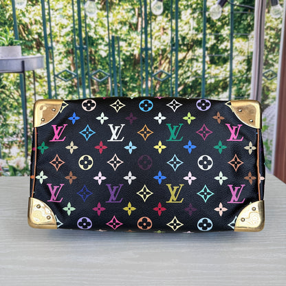 Louis Vuitton Murakami Black Multicolor Speedy 30