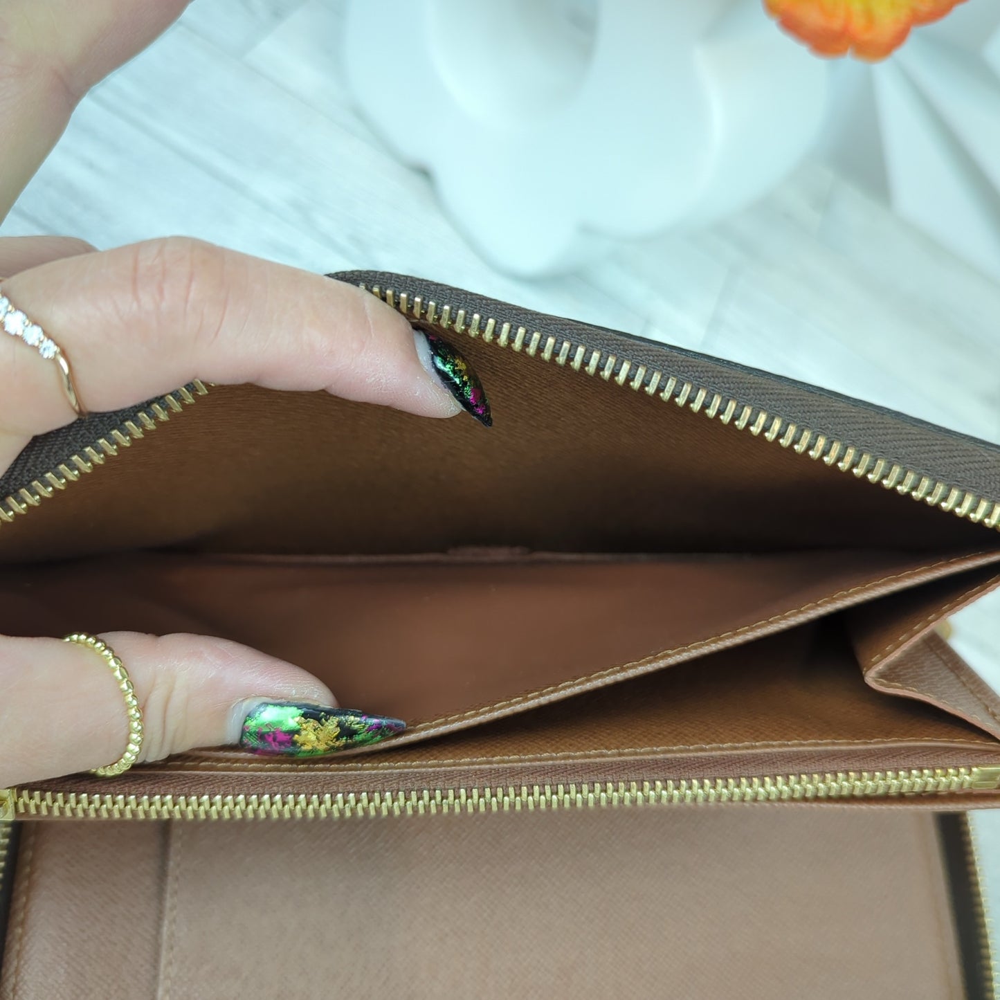 Louis Vuitton Zippy Organizer Wallet WOC Bundle