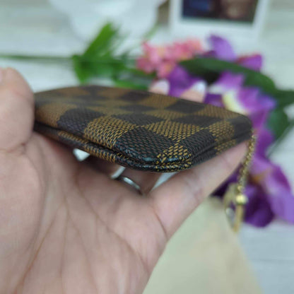 Louis Vuitton Damier Ebene Key Cles Pouch