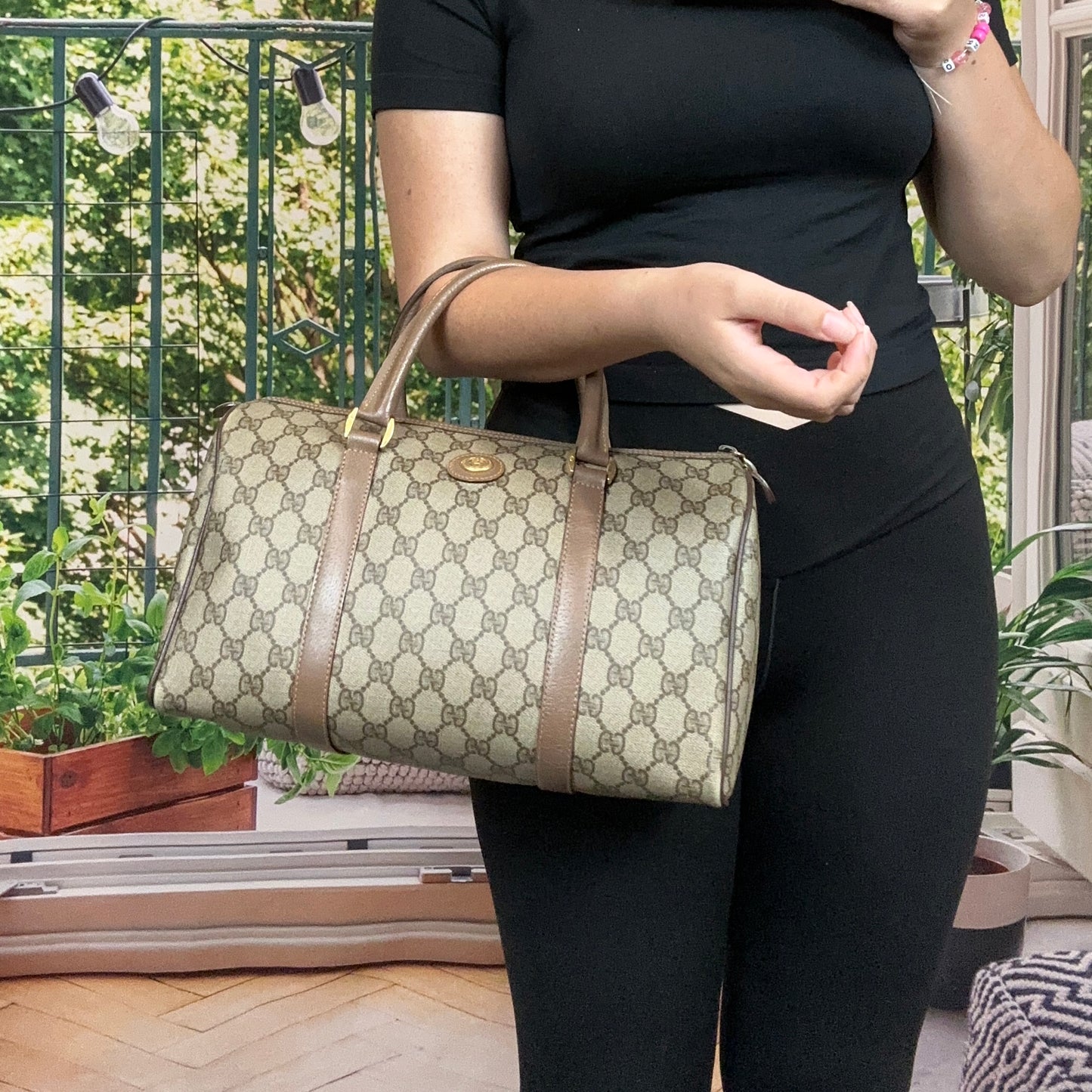 Gucci Vintage GG Boston Bag