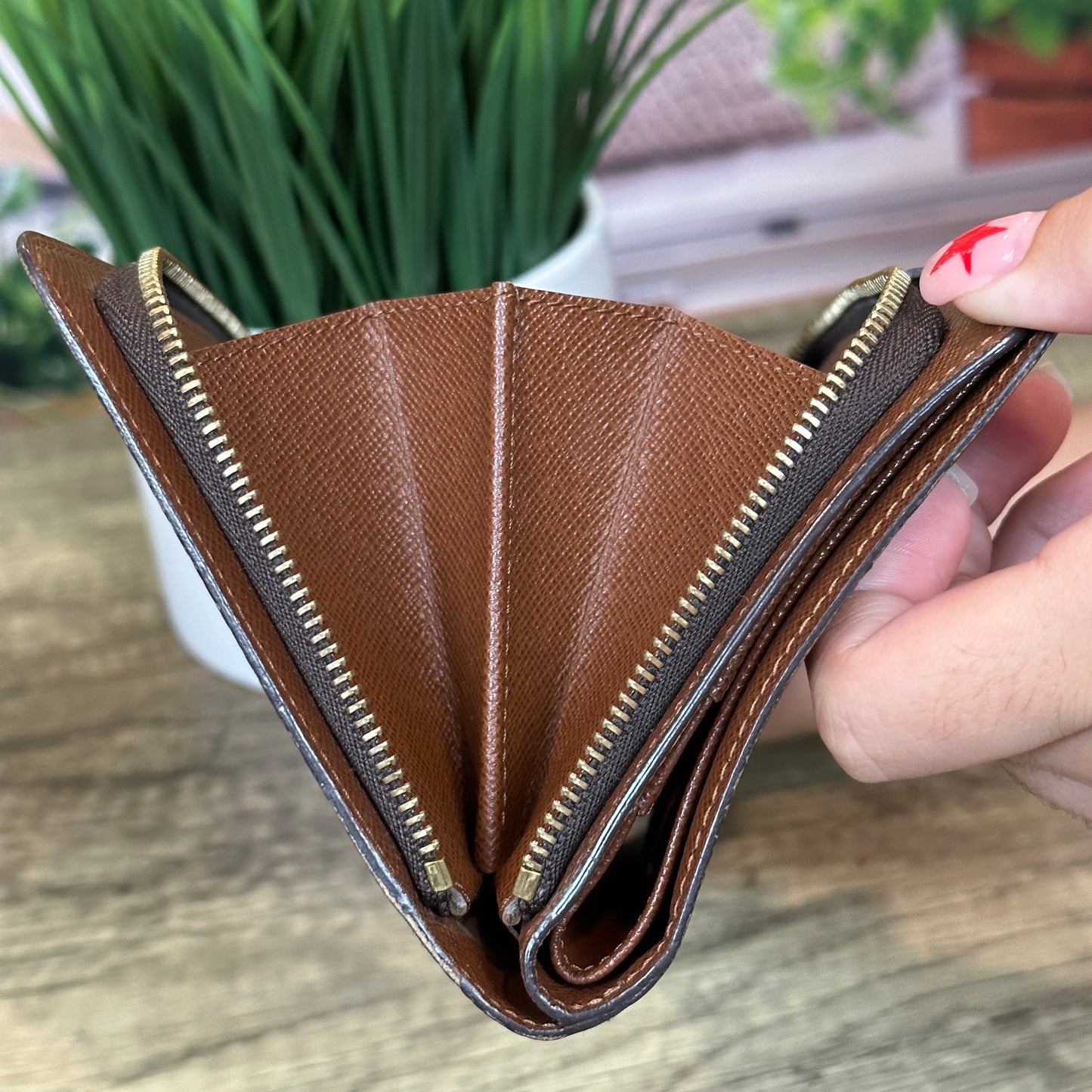 Louis Vuitton Monogram Porte Papiers Zippe Wallet