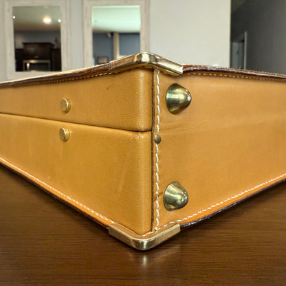 Beige/Brown Micro GG Hard Briefcase