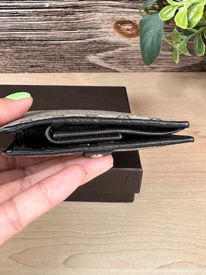 Gucci Micro GG Unisex Bifold Wallet Brown