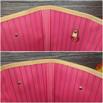 Louis Vuitton Limited Edition Grenade Pink V Neverfull MM