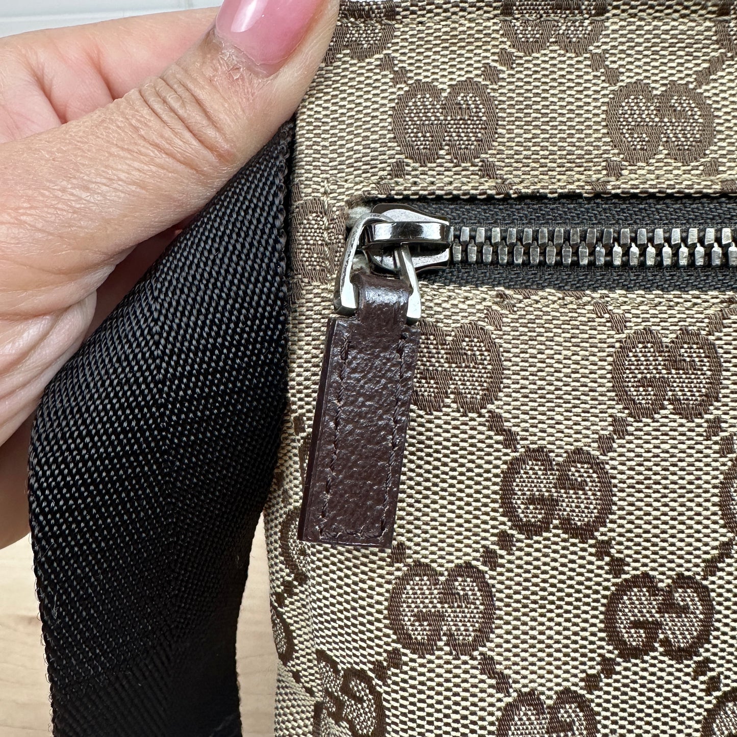 Gucci GG Original Canvas Belt Bag Dark brown