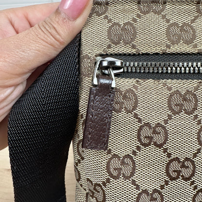 Gucci GG Original Canvas Belt Bag Dark brown