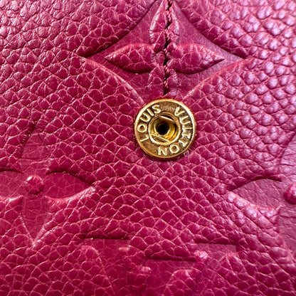 Louis Vuitton Curieuse Wallet Aurore Empreinte Leather