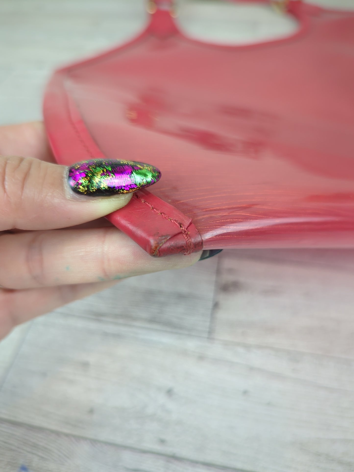 Louis Vuitton Epi Plage Baia Beach Grenadine Red