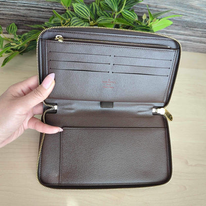 Louis Vuitton XL Zippy Organizer Damier Ebene