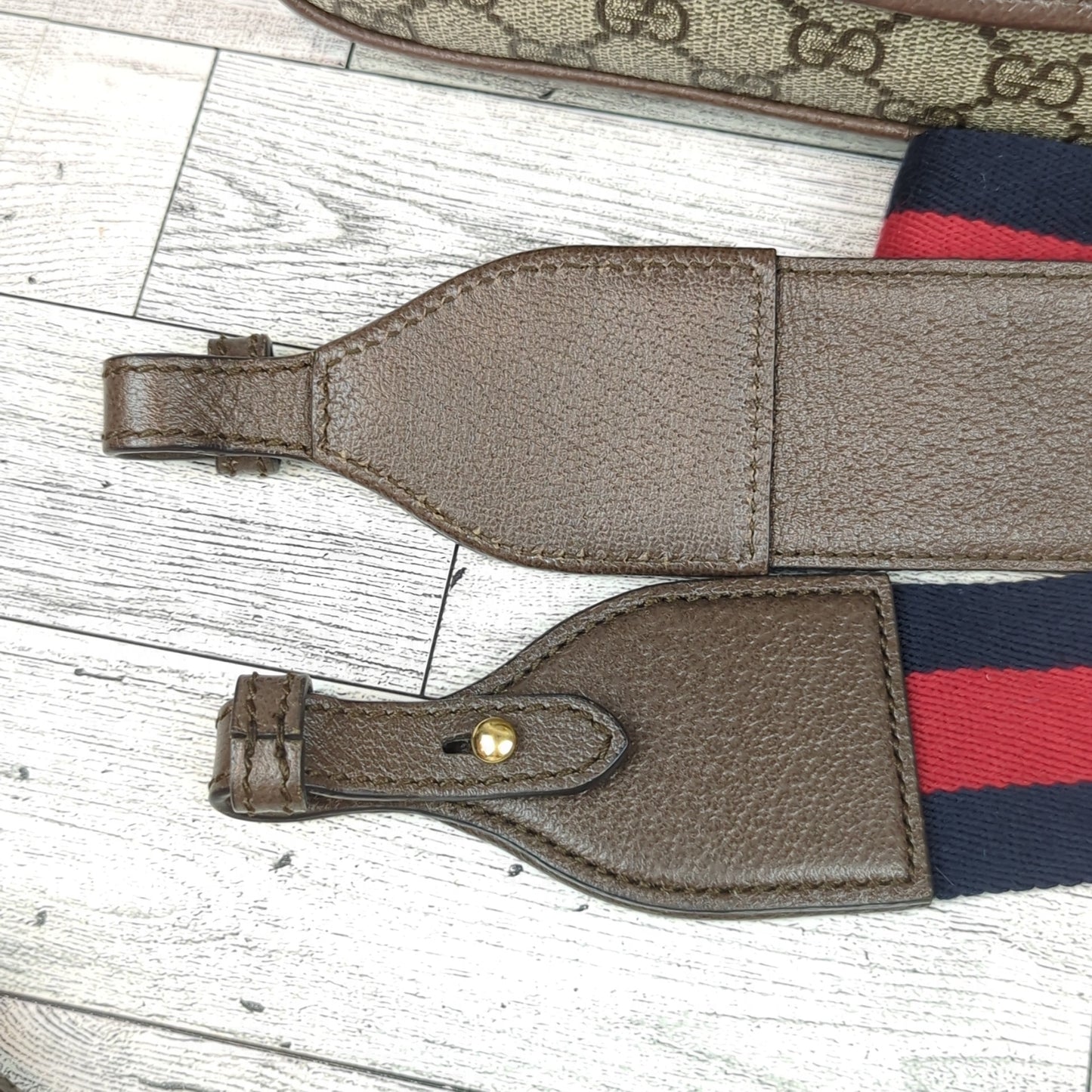 Gucci Embossed Initials Ophidia Shoulder Bag
