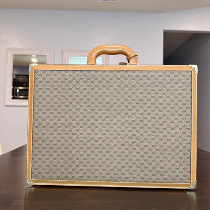 Beige/Brown Micro GG Hard Briefcase