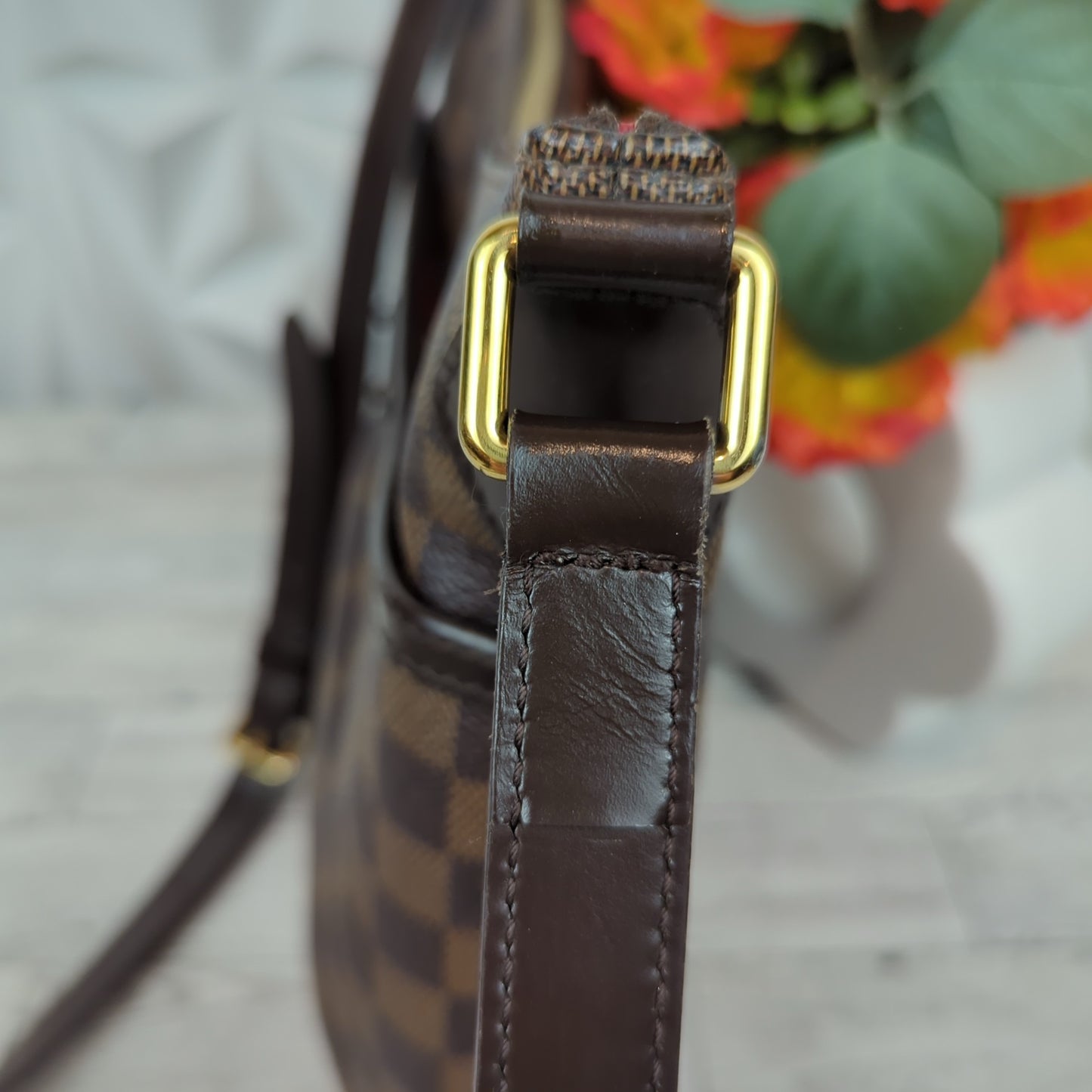 Louis Vuitton Damier Ebene Bloomsbury PM Crossbody Bag