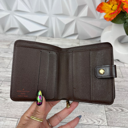 Louis Vuitton Damier Ebene Compact Bifold Zip Wallet