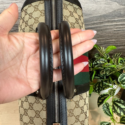 Gucci Original GG Boston Vintage Web Dark Brown