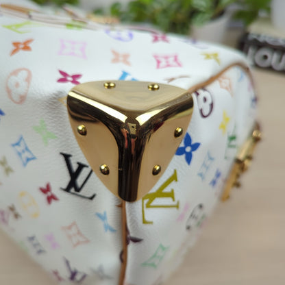 Louis Vuitton Murakami White Multicolor Monogram Speedy 30