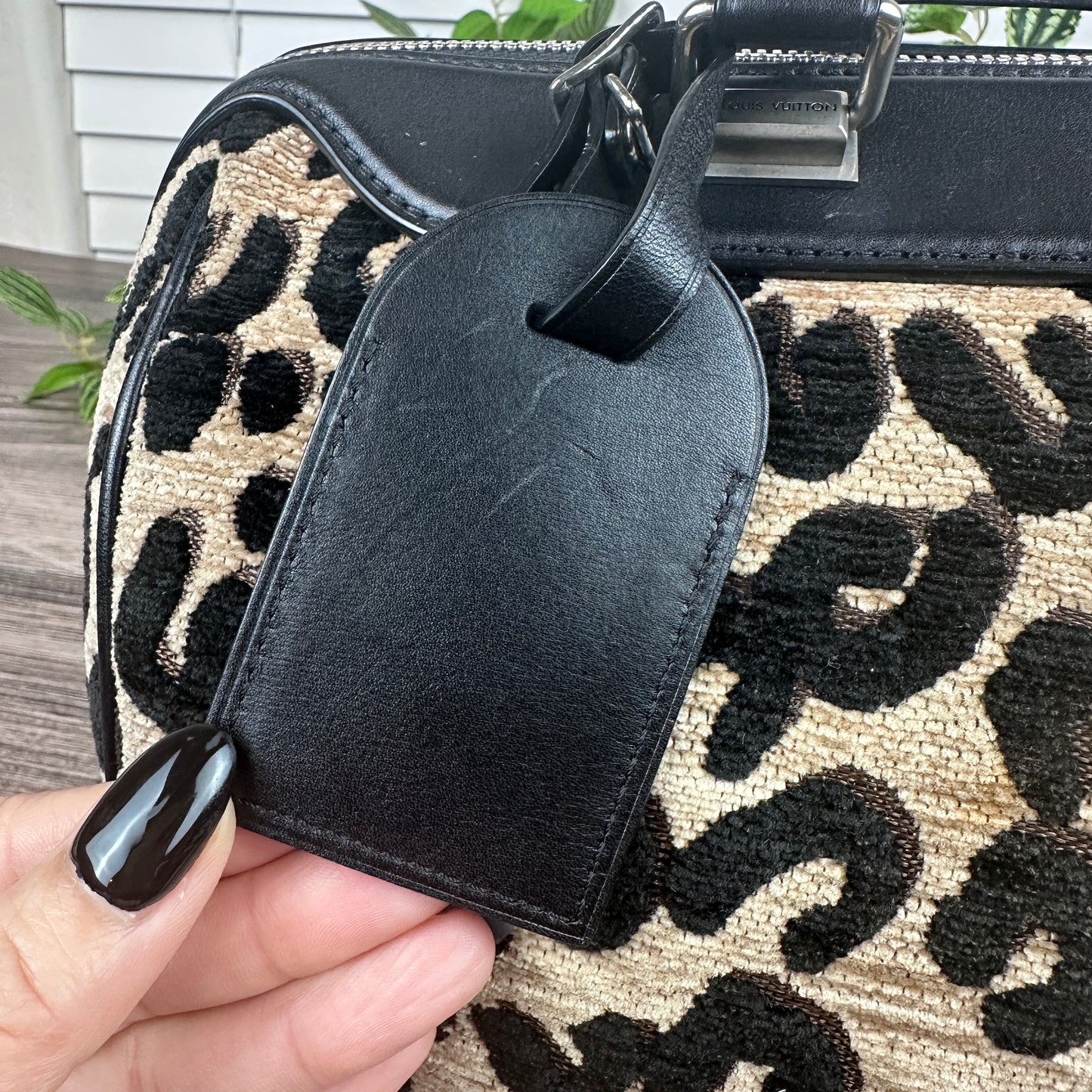 Louis Vuitton Limited Edition Stephen Sprouse Jacquard Velvet Leopard Print Speedy