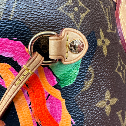 Louis Vuitton Limited Edition Stephen Sprouse Monogram Roses Neverfull MM
