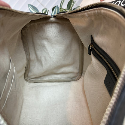 Gucci Original Boston Web  Black Leather