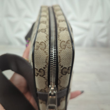 Gucci Original Monogram Belt Bag Dark Brown