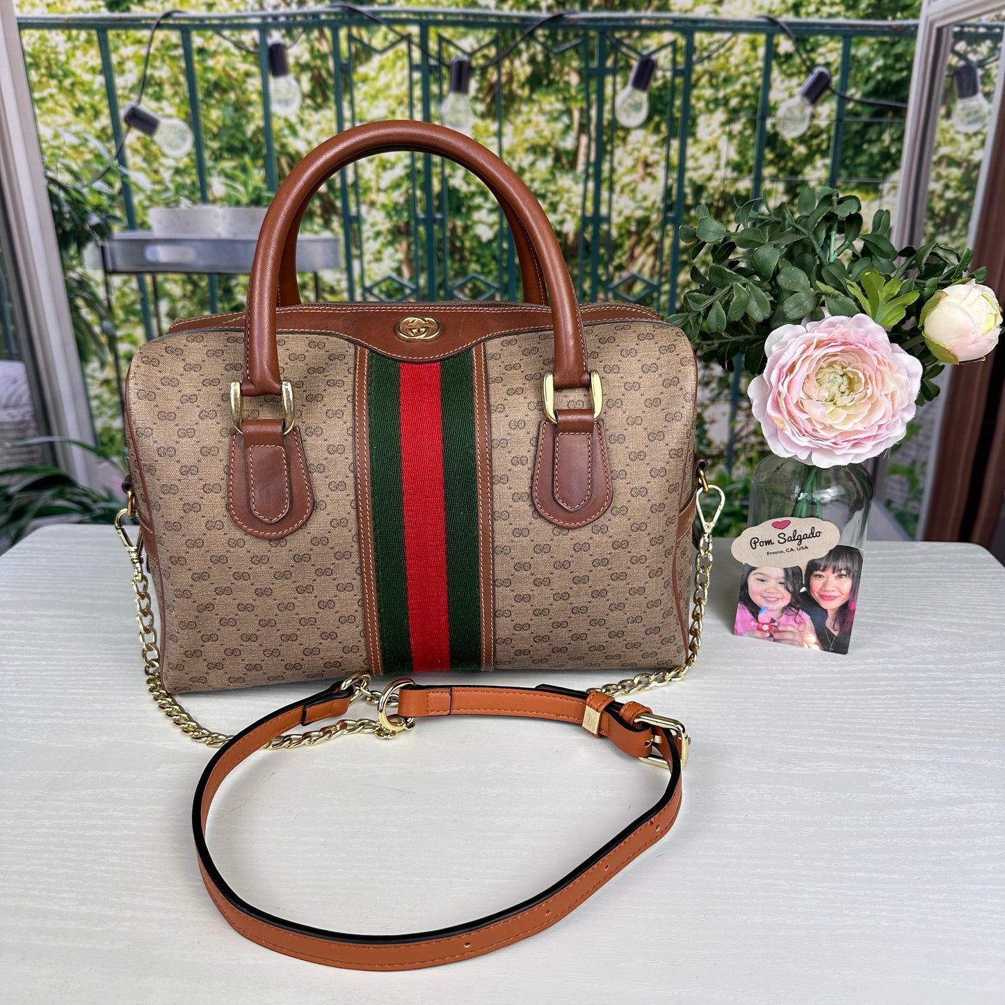Gucci Vintage Sherryline Boston Bag