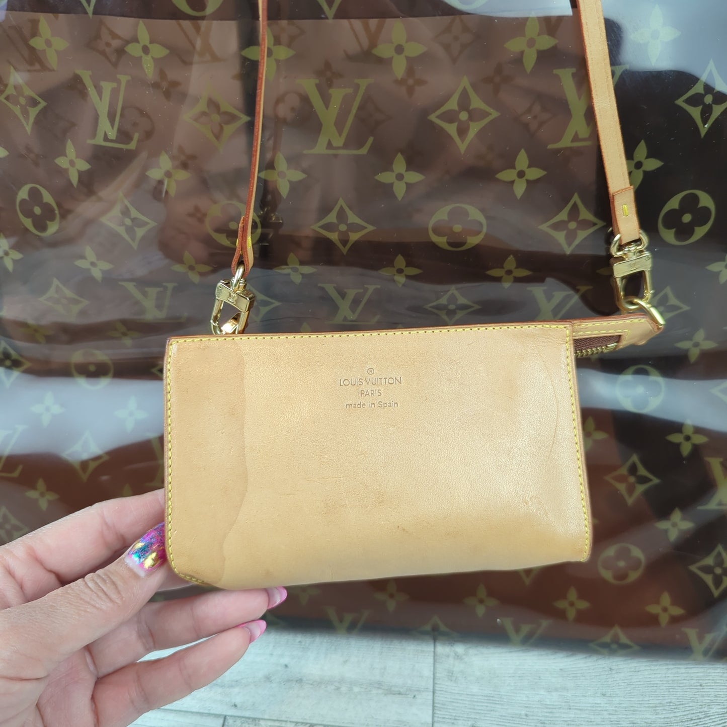 Limited Edition Monogram Vinyl Ambre Cruise Tote Bag