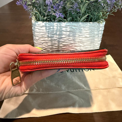 Daily Organizer Clutch Wallet in Cherry Red