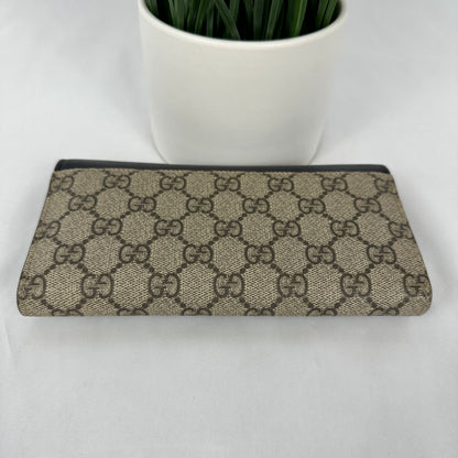 Gucci GG Supreme Continental Wallet Black